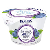 Kolios Authentic Blueberry Greek Yoghurt 150g is a guilt-free treat that's fat-free and features nutritious blueberries on the label.